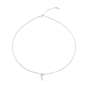 Dây cổ Vàng Trắng 10K Đính đá ECZ STYLE By PNJ XMXMW000528