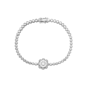 Lắc tay Vàng Trắng 10K Đính đá ECZ PNJ XMXMW000691