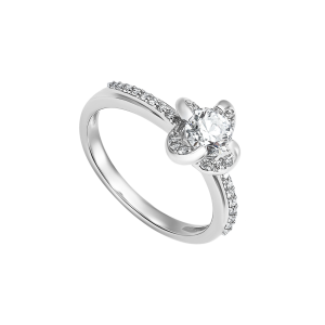 Nhẫn Kim cương Vàng Trắng 14K PNJ DDDDW013762