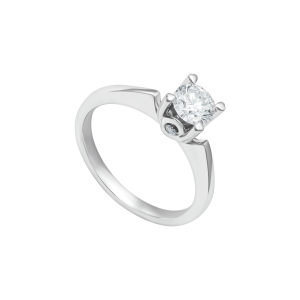Nhẫn Kim cương Vàng Trắng 14K PNJ Nhẫn cầu hôn Only You DDDDW014409