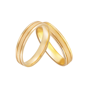 Cặp nhẫn cưới Vàng 18K PNJ Sánh Duyên 00316-00315