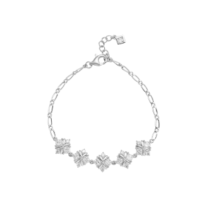 Lắc tay Vàng Trắng 10K Đính đá ECZ PNJ XMXMW000716