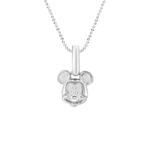 Mặt dây chuyền trẻ em Vàng trắng 10K Disney|PNJ Mickey & Minnie 0000W001070