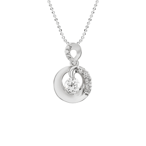 Mặt dây chuyền Kim cương Vàng trắng 14K PNJ DDDDW000401