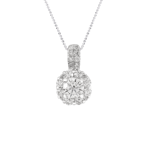 Mặt dây chuyền Kim cương Vàng trắng 14K PNJ DDDDW000596