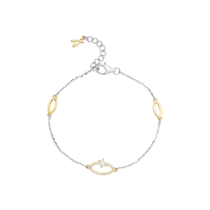 Lắc tay Bạc đính đá STYLE By PNJ XMXMC000013