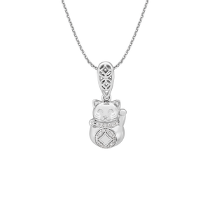 Mặt dây chuyền Kim cương Vàng Trắng 14K PNJ DDDDW002552