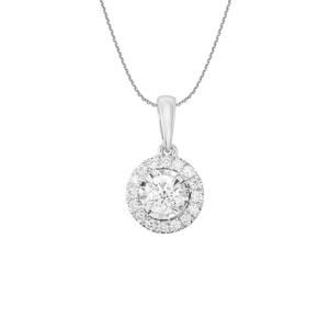 Mặt dây chuyền Kim cương Vàng Trắng 14K PNJ DDDDW060389