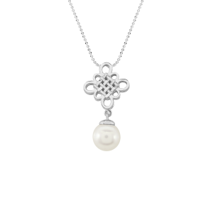 Mặt dây chuyền Vàng Trắng 14K đính Ngọc trai Freshwater PNJ PF00W060001