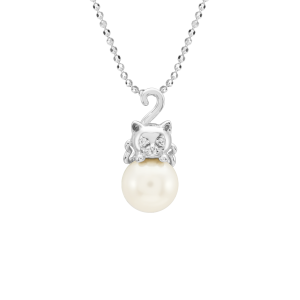 Mặt dây chuyền Vàng Trắng 14K đính Ngọc trai Freshwater PNJ PFXMW060003