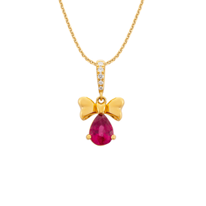 Mặt dây chuyền Vàng 14K đính đá Ruby Disney|PNJ Snow White & the Seven Dwarfs RBDDY000051