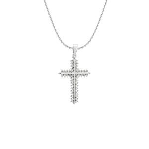 Mặt dây chuyền Vàng trắng 10K đính đá ECZ PNJ XM00W000120