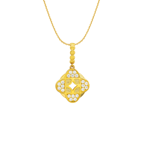 Mặt dây chuyền Vàng 10K đính đá ECZ PNJ Kim Bảo Như Ý XM00Y002116