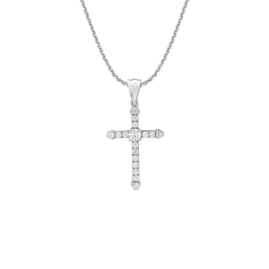 Mặt dây chuyền Vàng trắng 10K đính đá ECZ PNJ XMXMW000457