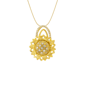 Mặt dây chuyền Vàng 10K đính đá ECZ PNJ Sunnyva XMXMY006555