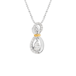 Mặt dây chuyền Bạc đính đá PNJSilver Family Infinity XMXMC000021