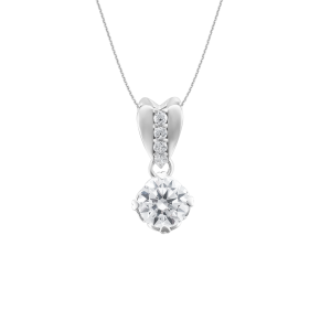 Mặt dây chuyền Vàng Trắng 10K Đính đá ECZ PNJ XMXMW060830