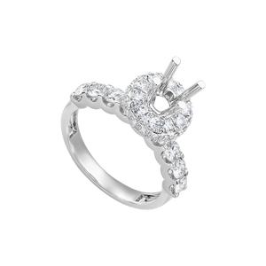 Nhẫn Kim cương Vàng Trắng 18K PNJ 00DDW063915