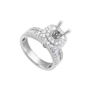 Nhẫn Kim cương Vàng Trắng 18K PNJ 00DDW063916