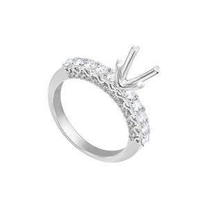 Nhẫn Kim cương Vàng Trắng 18K PNJ 00DDW063924