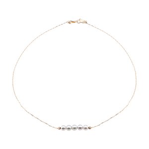 Dây cổ Vàng 10K Đính ngọc trai Akoya PNJ PA00Y060015