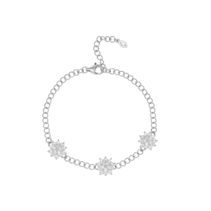 Lắc tay Vàng Trắng 10K Đính đá ECZ PNJ XMXMW000717