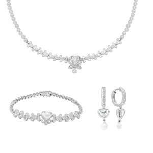 Bộ trang sức Vàng trắng PNJ 00470-00078