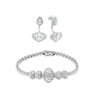 Bộ trang sức Vàng trắng PNJ 03384-00996
