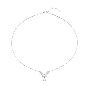 Dây cổ Kim cương Vàng Trắng 14K PNJ Family Infinity DDDDW000908