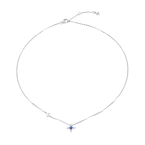 Dây cổ Vàng 10K Đính đá Sapphire PNJ Peter Pan SPXMW000021