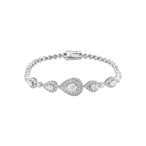 Lắc tay Kim cương Vàng Trắng 14K PNJ DDDDW001010