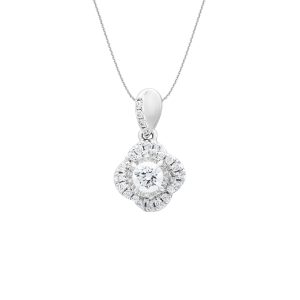 Mặt dây chuyền Kim cương Vàng Trắng Kim cương PNJ DDDDW060441