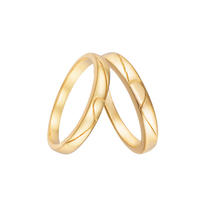 Cặp nhẫn cưới Vàng 18K PNJ Sánh Duyên 00293-00292