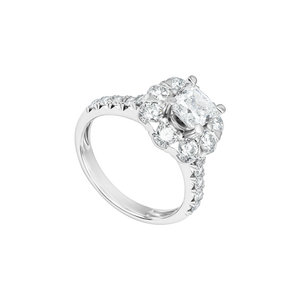 Nhẫn Kim cương Vàng Trắng 14K PNJ DDDDW014747