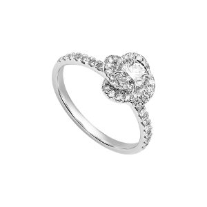 Nhẫn Kim cương Vàng Trắng 14K PNJ DDDDW060679