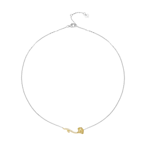 Dây cổ Kim cương Vàng 14K PNJ Princess Color Diamond DDMXC000016