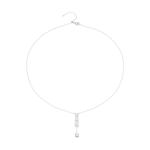 Dây cổ Vàng Trắng 10K Đính đá ECZ PNJ XMXMW060331