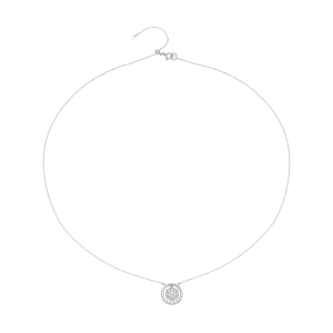 Dây cổ Vàng Trắng 10K Đính đá ECZ PNJ XMXMW060333