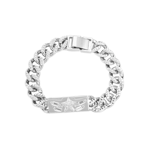 Lắc tay nam Kim cương Vàng trắng 14K Marvel | PNJ Marvel Captain America DDDDW000956