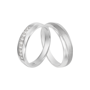 Cặp nhẫn cưới Vàng trắng PNJ 00062-00526