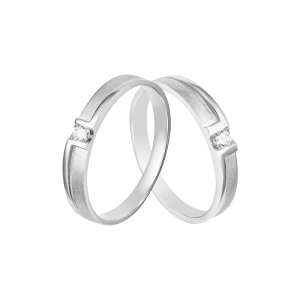 Cặp nhẫn cưới Vàng trắng PNJ 00448-00450