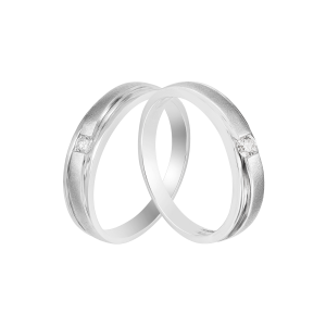 Cặp nhẫn cưới Vàng trắng PNJ 00456-00462