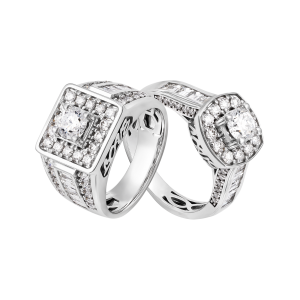 Cặp nhẫn cưới Bạch Kim PNJ 09972-09973