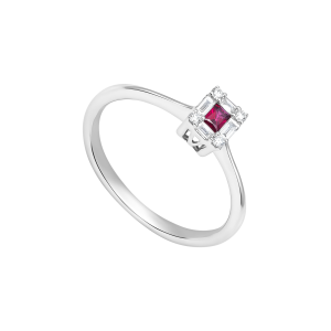 Nhẫn Vàng 18K Đính đá Ruby PNJ RBDDW060025
