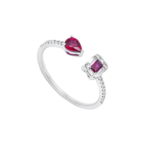 Nhẫn Vàng 18K Đính đá Ruby PNJ RBMXW060002