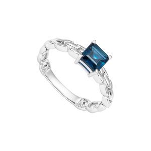 Nhẫn Vàng 10K Đính đá Sapphire PNJ Peter Pan SP00W000107