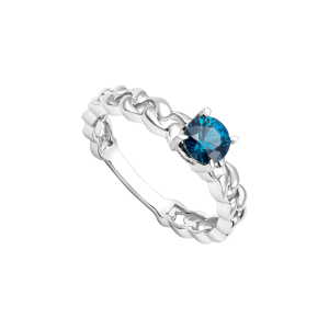 Nhẫn Vàng 10K Đính đá Sapphire PNJ Peter Pan SP00W000108