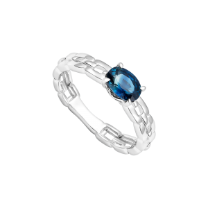 Nhẫn Vàng 10K Đính đá Sapphire PNJ Peter Pan SP00W000109
