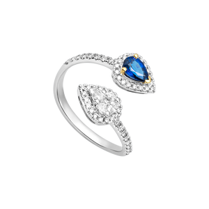 Nhẫn Vàng 18K Đính đá Sapphire PNJ Peter Pan SPDDC060000