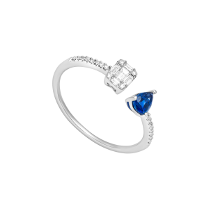 Nhẫn Vàng 18K Đính đá Sapphire PNJ SPDDW060036